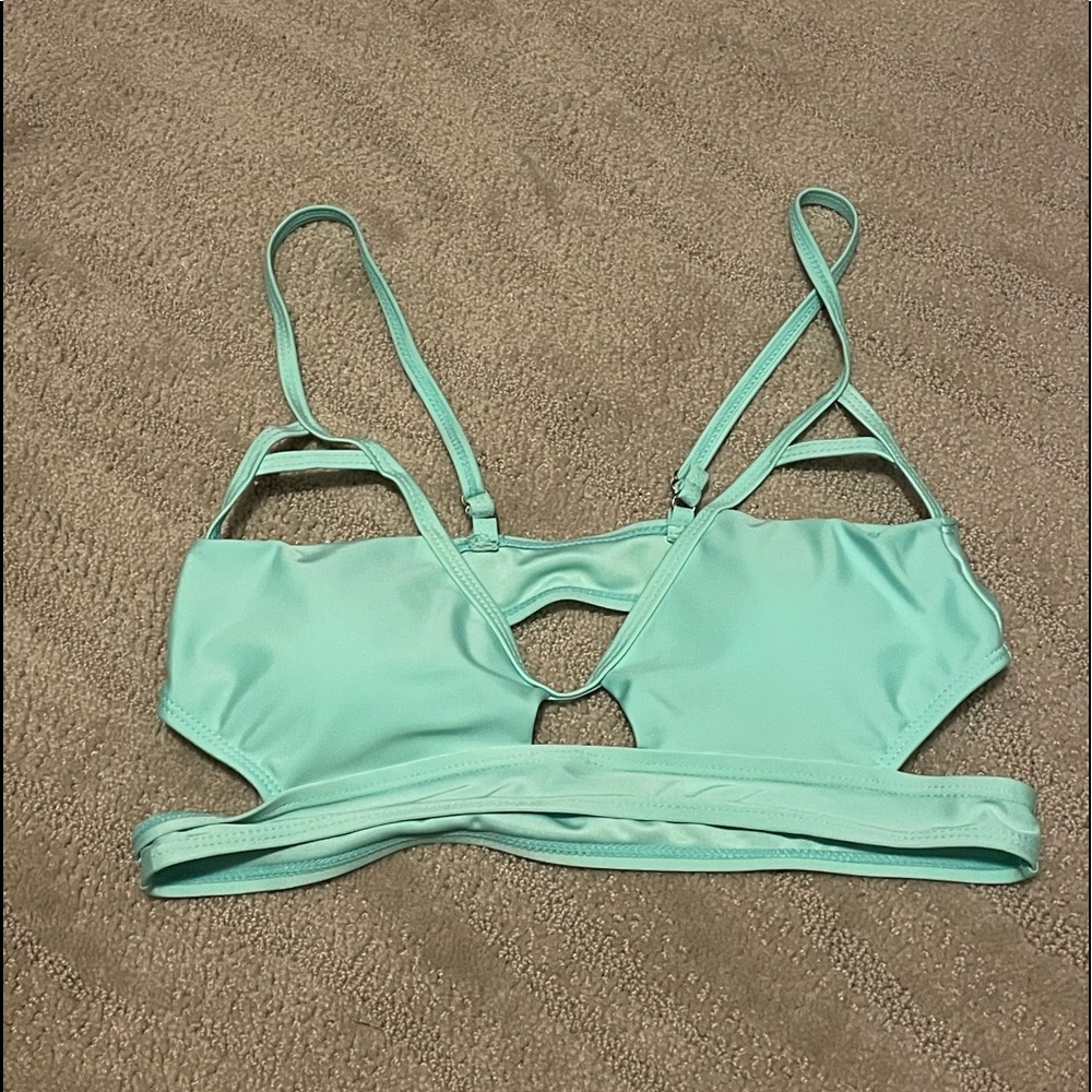 Teal Bikini Top